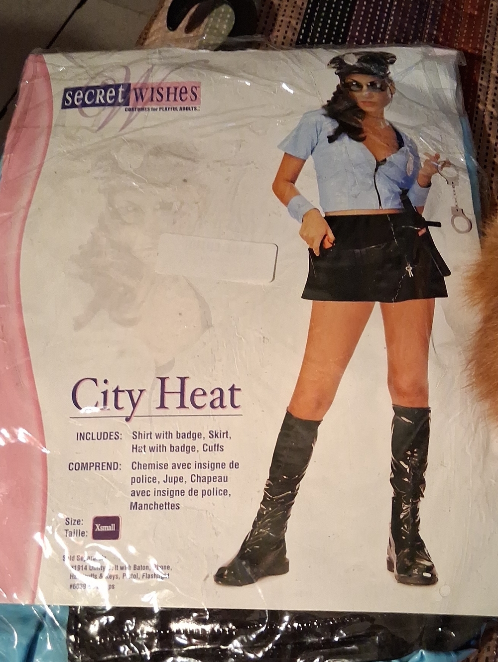 City Heat Women's Police Costume - Light Blue & Black Halloween